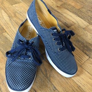 Navy Polka Dot Keds